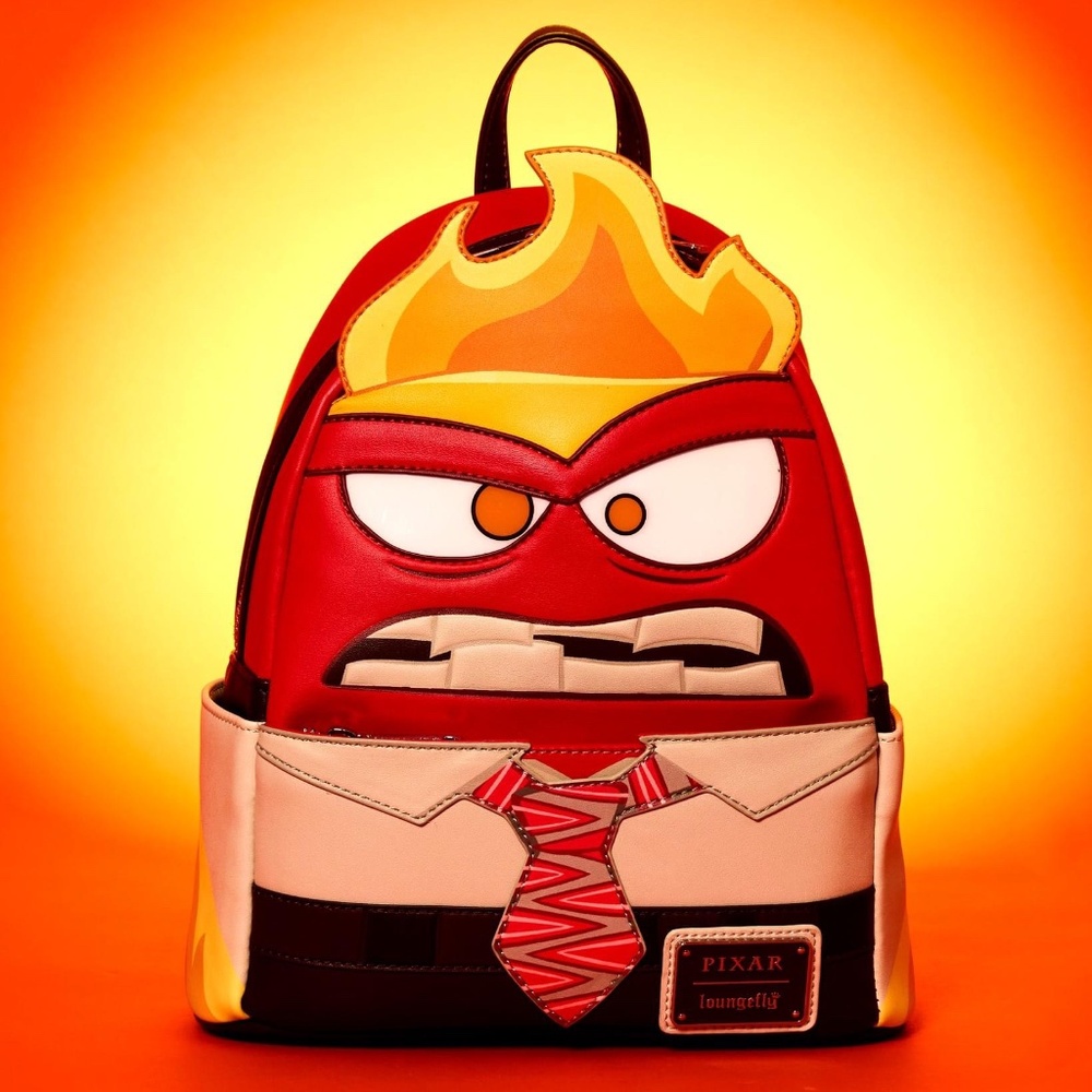 Pixar Anger Loungefly backpack New